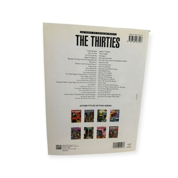 THE THIRTIES,  80 YEARS OF POPULAR MUSIC SHEET MUSIC BOOK - Picture 2 of 8